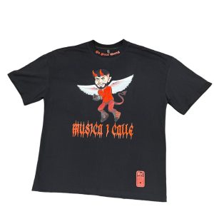 Camiseta-oversice-manga-corta-color-negro-rojo-unisex-estilo-streetwear-urbano-musica-i-calle-lilpere