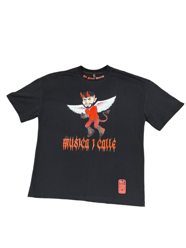 Camiseta-oversice-manga-corta-color-negro-rojo-unisex-estilo-streetwear-urbano-musica-i-calle-lilpere