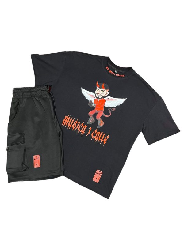 Conjunto-camiseta-y-pantalon-oversice-manga-corta-color-negro-rojo-unisex-estilo-streetwear-urbano-musica-i-calle-lilpere